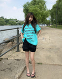 Souffle Dot Lettering Short Sleeve