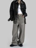 Fishbone Ash Wide Denim