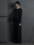 [mnem] strap maxi wide pants