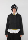 RIBBON POCKET SHORT COAT