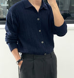 Serif Cable Collar Cardigan