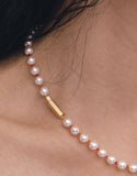 H edition BR(W) Ball MIX Pearl & Carnelian Beads Necklace
