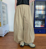 Sobolli Curved Banding Balloon Wide Pants