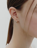 Truvion Silver One-Touch Earrings S