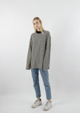 Longsleeve Heavy Overfit Stripe Half Turtleneck