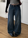 Nick Washing Straight Wide Denim Pants