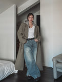 Shell Washing Wide Balloon Denim