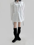 Lunt Oversized Fit Pad Long Shirt