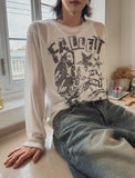 Palette see-through long sleeve knit