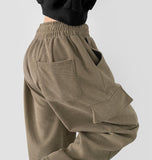 Corduroy Balloon Fit Wide Banding Training Pants