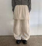 [BAONHAUS] Ricotts Banding Corduroy Skirt Pants