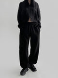 Rie Wrap Brushed Jogger Pants