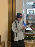 [BAONHAUS] Billtory Button Color Matching Two-tone Sweatshirt