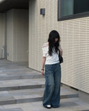 Pauline Off Shoulder Ribbon Short Sleeve Tee