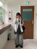 Beita Stripe Wide Cotton Pants