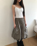Dina Lace Ribbon Adjustable Cap Sleeveless Top