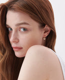 H-edition Dessert Ball Silver Pearl Earring
