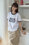 Stamp Club Ringer Short Sleeve Tee