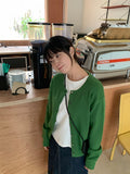 Lacuna Color Round Knit Cardigan