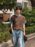 Fourid Star Ringer Short Sleeve T-shirt