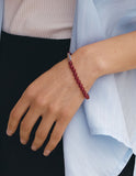 H edition BR(W) Ball Red Jade Beads Bracelet