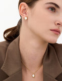Penidor NEW Silver (Y) Earrings White Pearl