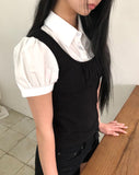 Yorkie Bustier Short Sleeve Shirt