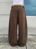 Beck Cut Line Wide Cotton Pants