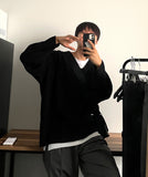Swed V-neck loose fit knitwear