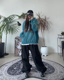 Tape eyelet key ring balloon pants