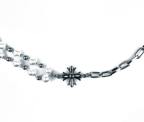 【U LAN】23FW★ [LAN ARCHIVE] 004 Cross Mix Chain Necklace U LAN (ユーラン) - [LANARCHIVE]004クロスミックスチェーン