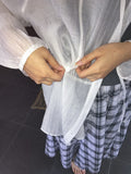 Noah See-through Summer Tie Blouse