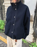 Drew Corduroy Color Matching Button String Overfit Long Sleeve Jumper