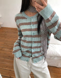 Mael Stripe Knit Cardigan