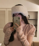 Praline fur ear band