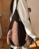Leanne Suede Shoulder Bag