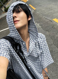 Check Hood Shirt
