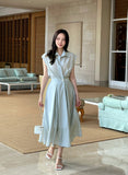 Miyan Summer Cool Shirt Long One Piece