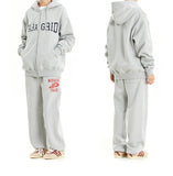 APPLIQUE ZIP UP HOODIE
