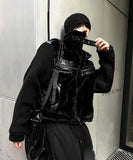 Fur Leather Winter Mustang + Deep Black Knit