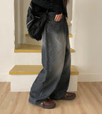 Hibis corduroy washed wide pants