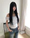Epon Off-shoulder Short-sleeve T-shirt