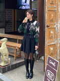Roku flared knit mini skirt