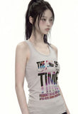 END OF PARTY Solid Mango Sleeveless