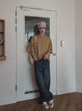 Miz Wide Stripe Denim Pants