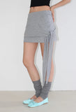 DRAPE TAIL MINI SKIRT