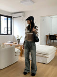 Wet vintage belt shoulder bag