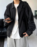 Summer barfice side banding wind jacket