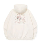 Bambi Flower Embroidered Hoodie