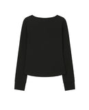 Slash button long sleeves
